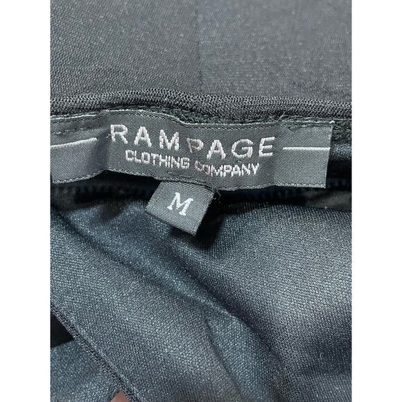 Rampage Halter Women's Dress Black Pink Size Medium Floral Fairy‎ Pinup Girl Y2K - Picture 12 of 13